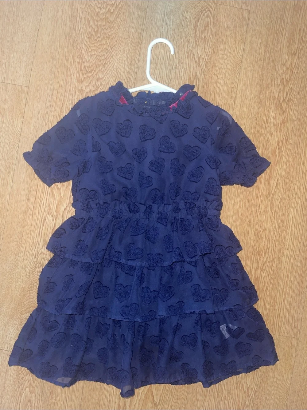 OshKosh B'gosh Navy Tiered Heart Dress for Girls